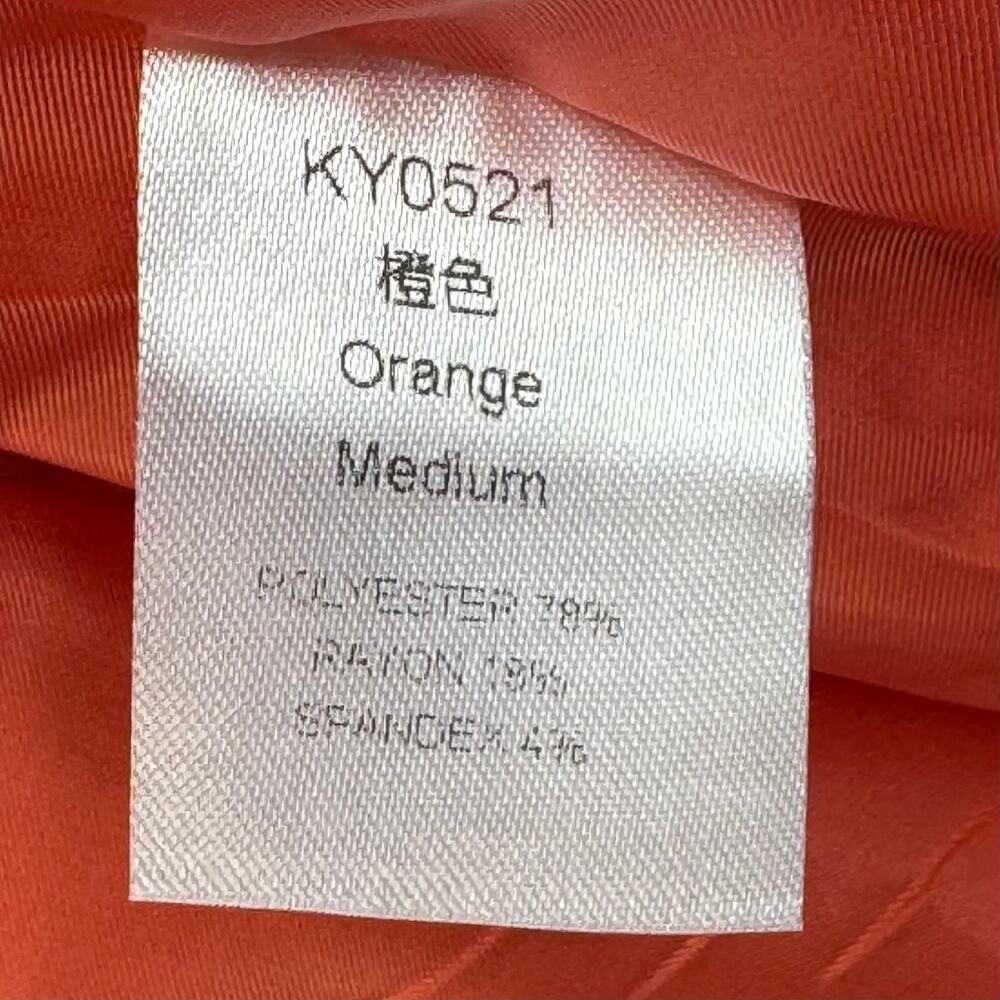 Cicy Bell Women's Tailored Blazer Jacket Orange Red Size Medium - Picture 8 of 9